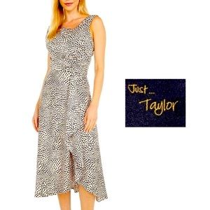 Just Taylor Print Dress